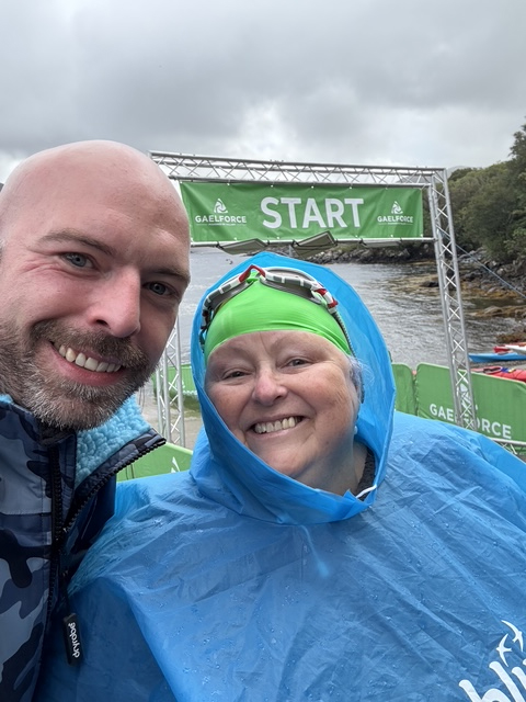 Mark and Teena at the Gaelforce start line